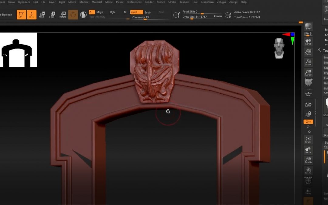 Modélisation complexe Zbrush